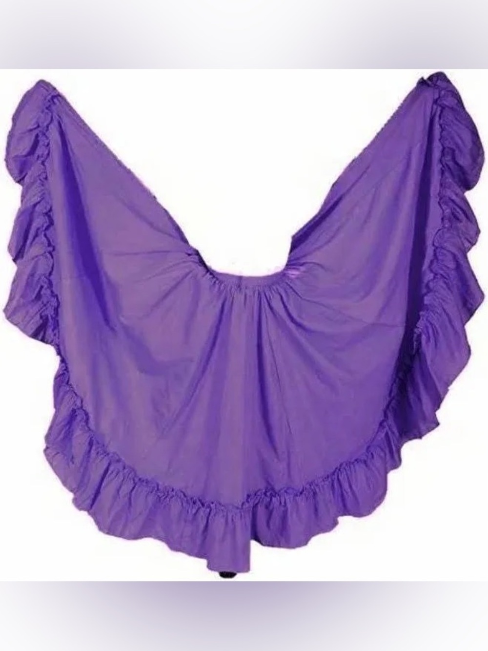 Mexican Folklorico Purple Doble Vuelo Skirt